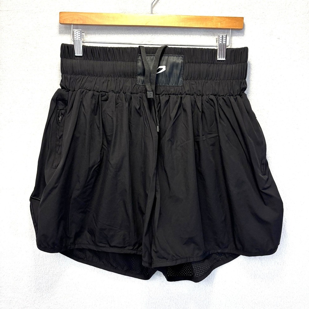 BOXRAW‎ SMRT-TEC High Waist Boxing Shorts Womens XL Black Lined Pockets Athletic